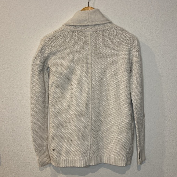 Lululemon Post Practice Women's Heathered Oatmeal Cardigan 2 - Picture 5 of 15